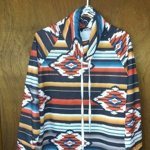 Aztec design pull over